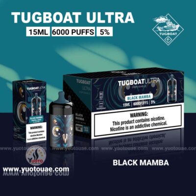 Tugboat Ultra Black Mamba 6000 Puffs