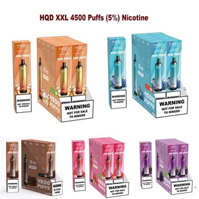 HQD XXL Disposable Vape 4500 Puffs (5%) Nicotine