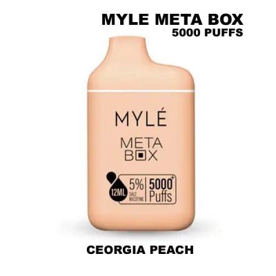 Myle Meta Box 5000 Puffs Georgia Peach 