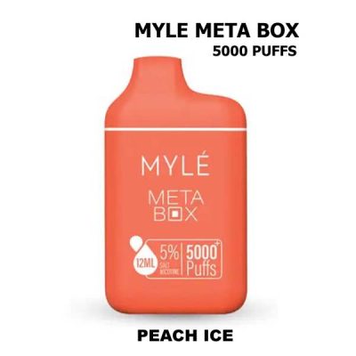 Myle Meta Box 5000 Puffs Peach Ice