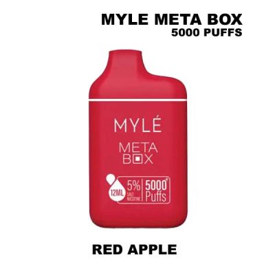 Myle Meta Box 5000 Puffs Red Apple