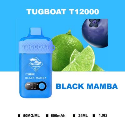 Tugboat Black MumbaT12000 Disposable