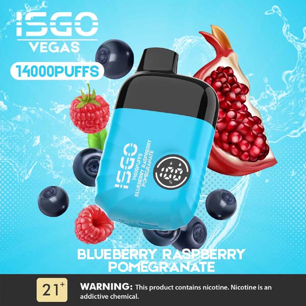 ISGO VEGAS 14000 puffs Blueberry Taspberry Pomegranate